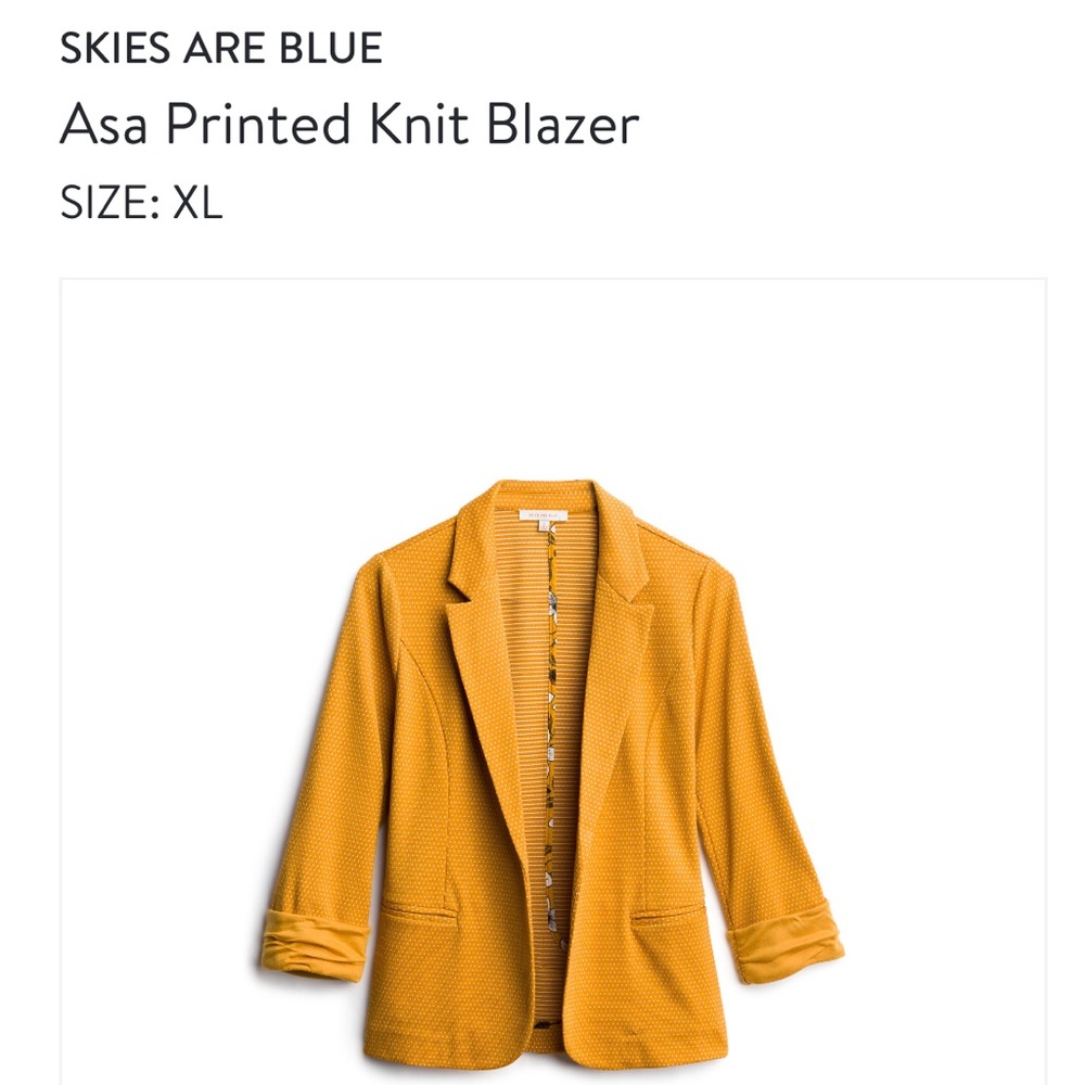 Skies Are Blue Asa Knit Blazer Stitchfix